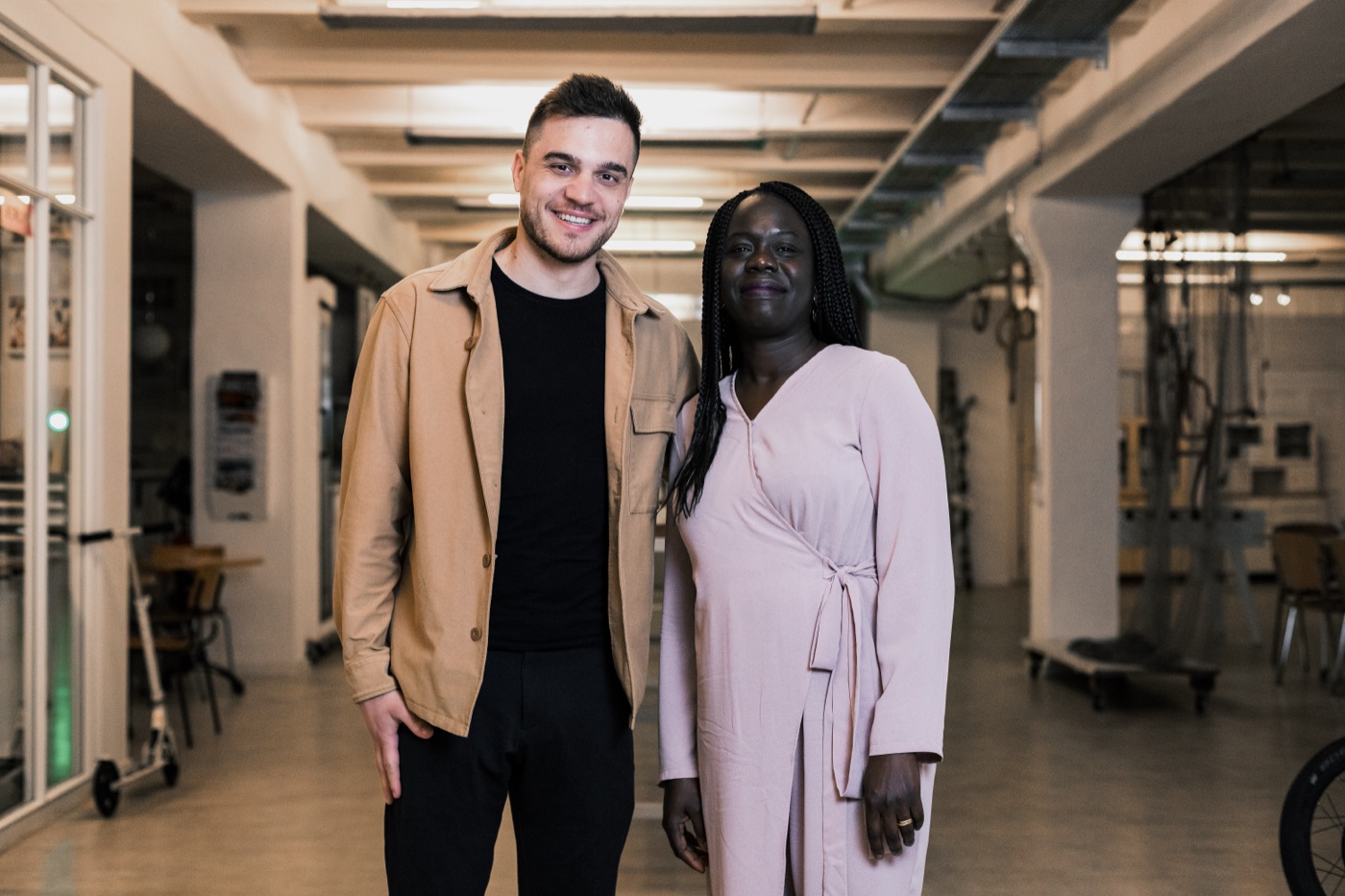 Akua Appiah-Lindberg with the theSeniorDev team